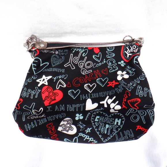 COACH Poppy Graffiti Hobo - Picture 12 of 16